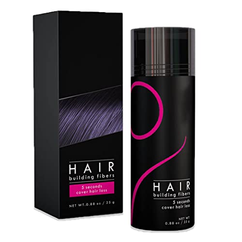 Fibras de cabelo fibras de construção de cabelo indetectável cabelos mais grossos, cubra instantaneamente cabelos esparsos 25g/0,88