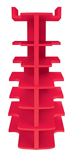 BIG D 525 A reabastecimento de torre D, fragrância de maçã -camada, vermelho - dura até 45 dias - Solucionador de ar ideal para banheiros, escritórios, corredores, cozinhas, barracas de banheiro