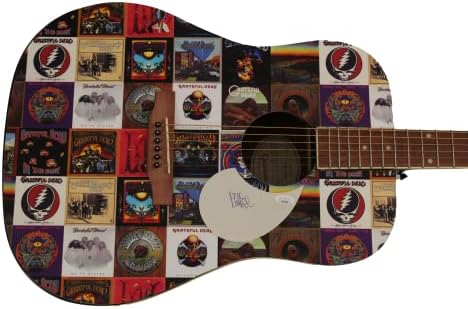 Phil Lesh assinou o autógrafo em tamanho real personalizado único de um tipo 1/1 Gibson Epiphone Guitar Guitar b W/ James Spence Autenticação