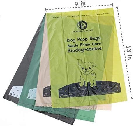 Sacos de cocô de Walker mais verdes para desperdício de cães-360 sacolas, grossas espessos de à prova de vazamento Biodegradable Dog Waste Bags