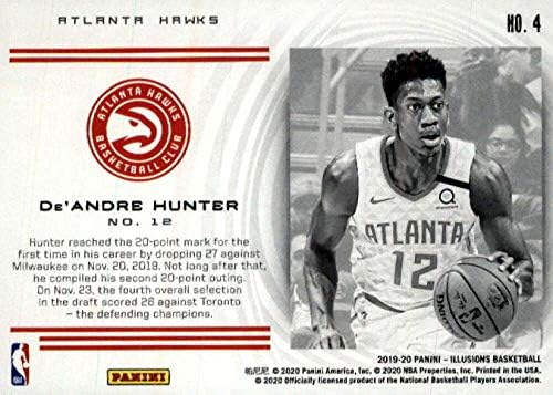 2019-20 Panini Illusions Instant Impact #4 De'Andre Hunter Atlanta Hawks NBA Basketball Trading Card