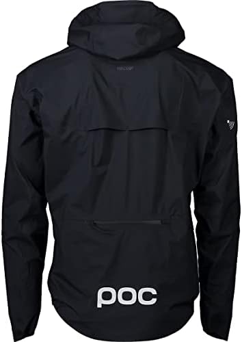 POC, jaqueta masculina para qualquer clima, preto de urânio, LRG