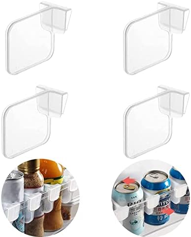 Alocador de espaço de espaço de armazenamento de plástico transparente, partição de caixas de organizador de geladeira, divisor de contêiner de armazenamento de geladeira, placa de separadores de gavetas portáteis, garrafa criativa combina de divisor combina