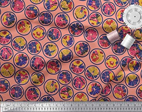Tabela de limão e textura de tecido de algodão Soimoi