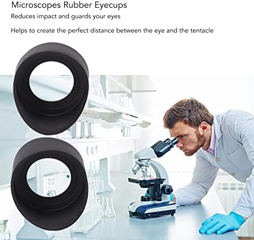 Escudo ocular ocular de borracha macia HEAYZOKI, 27 mm/1,06in de diâmetro interno de borracha para 42-48mm/1,65-1.89in lente, adequada