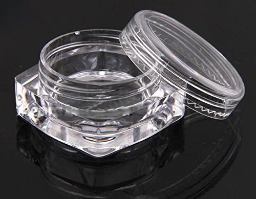 3G 3ML Recipientes cosméticos 25 PCs Mini plástico de plástico de maquiagem vazia Creme de panela de panela de panela de panela recarregável garrafas de amostra cosmética