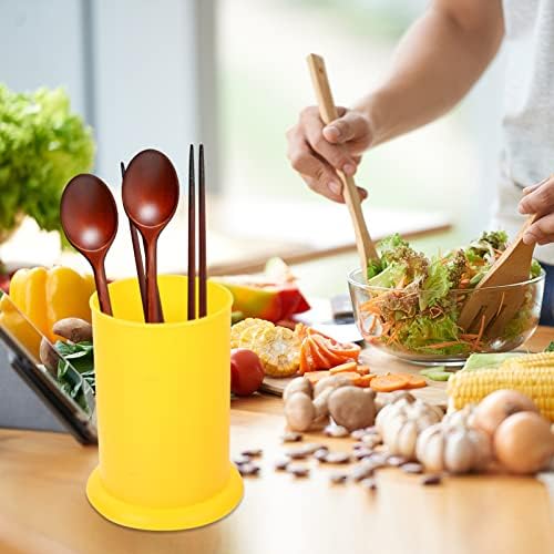 Kichvoe utensil titular utensílio de cozinha titular caddy utensil de plástico talheres de talheres de talheres de tensil de barra