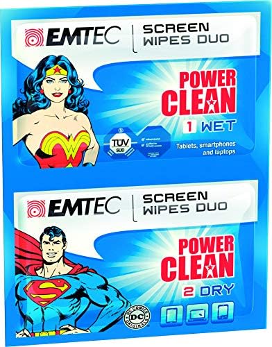 EMTEC Power Limpo molhado e lenços secos Duo
