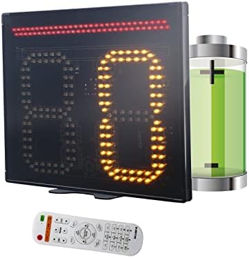 Ganxin Basketball Shot Relógio e luz LED, controle remoto, bateria de suporte operada e plugue a energia 24/24/25/30/35/40/60 segundos