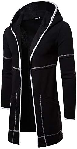 Jaquetas esportivas para homens masculinos com capuz de jaqueta de casaco sólido