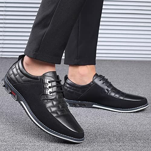 Men Shoes Casual Business Sneakers Lace Up Dress Shoes para um escritório passeando com machos masculinos