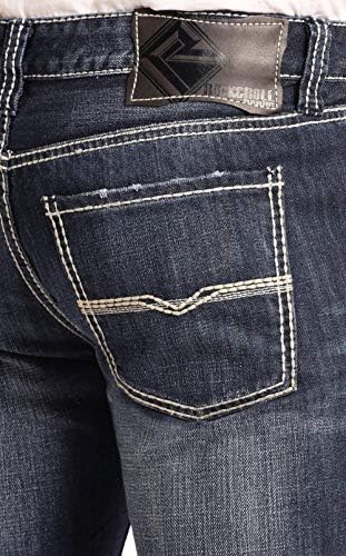 Jeans de bootcut reto de jeans de jeans de rock & roll m1p8555
