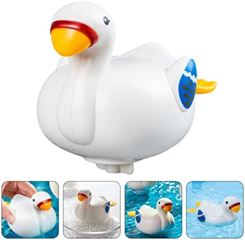 Toyvian Wind-Up Swimming Swan Bath Bath Toy Clockwork Bathtub Toy Flutuating Water Toy Toy Animal fofo brinquedo para meninos e