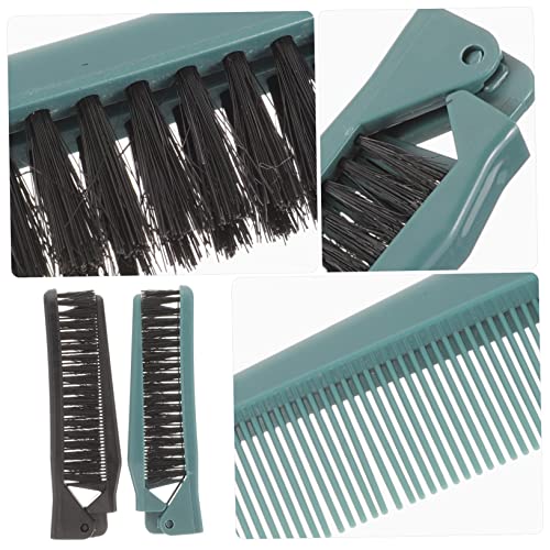 Hemoton 2pcs dentes duplos dobrando pente pente de cabelo para homens escova de cabelo para mulheres viagens de cabelo pente de bolso de escova de cabelo para crianças Detonando pente