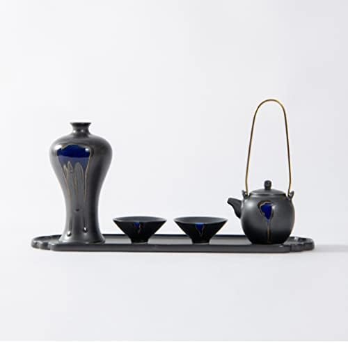 Conjunto de chá Renslat Conjunto de cerâmica Modelo Sala Inn Decoração da sala de chá Soft Decoration (cor: A, tamanho
