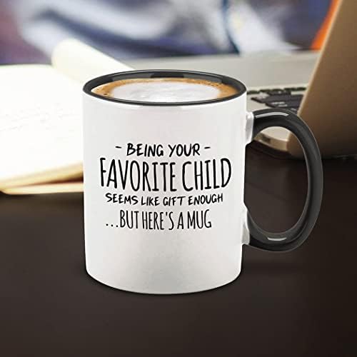 Shop4ever® Ser seu filho favorito parece um presente suficiente para caneca de café de cerâmica Copo do dia das mães