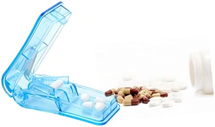 Esquema 2 PCs Caixa de comprimidos de comprimidos de comprimidos Medicina organizador de comprimido triturador viajar Caixa de