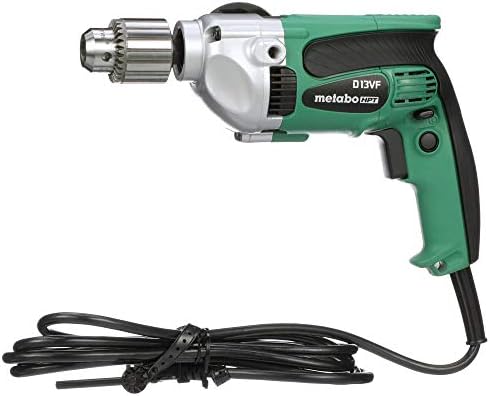 Metabo HPT Drill | 1/2 polegada | Cordado | 9-AMP | 0-850 rpm | Gatilho de velocidade variável | FORMA FIT PALM GRIP | Habitação