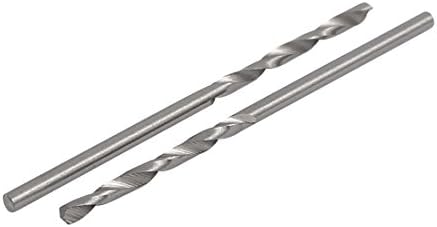 Aexit 2,1 mm Diã Tolutor de ferramentas de 50 mm de comprimento HSS Furso de perfuração reta Twist Drill Bit Drilling Tool 10pcs Modelo: