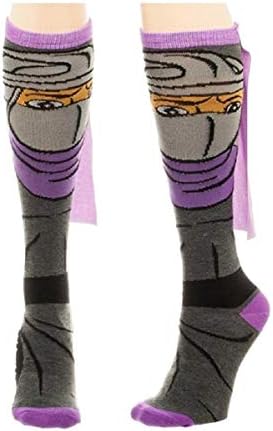 Nickelodeon Teenage Mutant Ninja Tartarugas Knredder Knee High Cape Socks