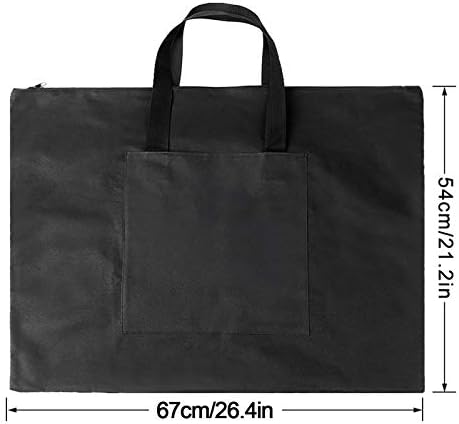 Bag do portfólio de arte de tamanho grande, caixa de portfólio de arte, capa de documento de bolsa de arquivos de armazenamento
