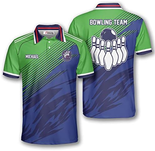 Camisas de boliche personalizadas para homens, camisas de boliche personalizadas com nome e nome da equipe, camisas