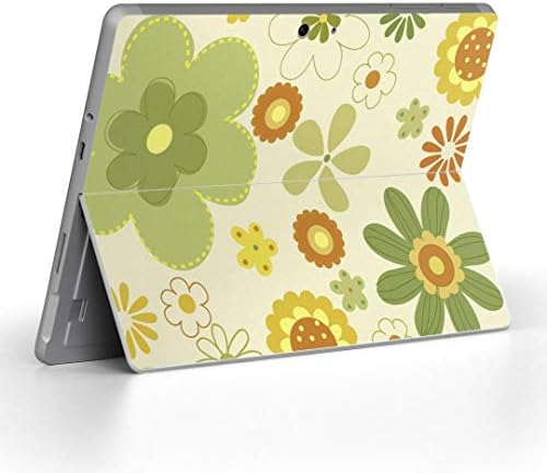 capa de decalque igsticker para o Microsoft Surface Go/Go 2 Ultra Thin Protective Body Skins 000700 Flor Green amarelado