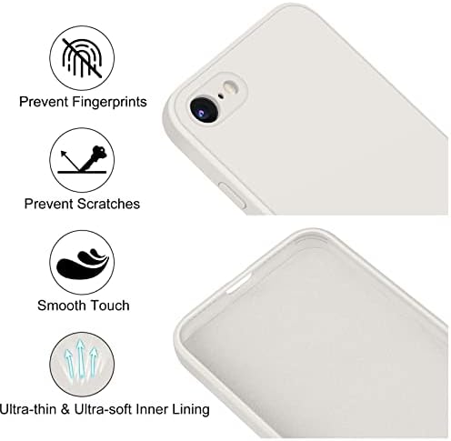 Meliya para iPhone SE Case 2022/2020, iPhone 8 Case, iPhone 7, capa de silicone líquido macio Ultra Slim, de 4,7 '' para iPhone SE 3/2/iPhone 7 8