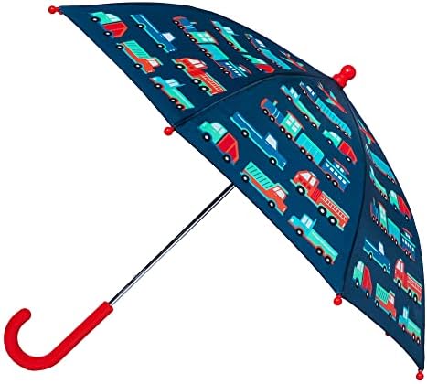 Mochila Wildkin Kids 12 polegadas, guarda -chuva, lancheira e tamanho 13 Rainboots Ultimate Bundle Essentials