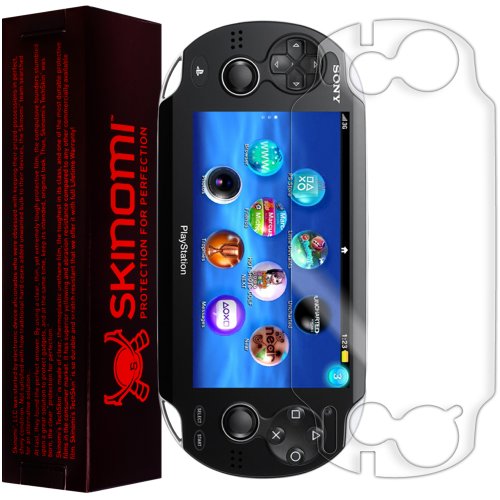 Protetor de tela Skinomi Compatível com Sony PlayStation PS Vita Clear Techskin TPU Anti-Bubble HD Film