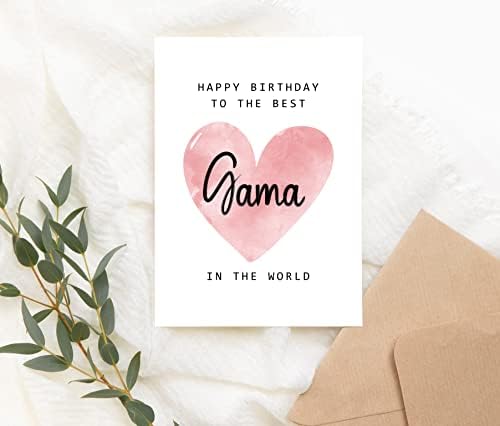 Feliz aniversário para o melhor Gama do World Card - Gama Birthday Card - Gama Card - Presente do Dia das Mães - Feliz Aniversário Card Feliz Aniversário Mãe