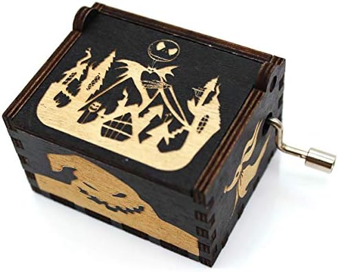 Caixa de música de madeira ukebobo - caixa de música de pintura colorida, o pesadelo - 1 conjunto