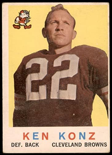 1959 Topps # 54 Ken Konz Cleveland Browns-FB Good Browns-Fb LSU
