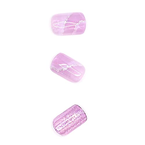 Mad Naked Beauty Press-On Nails Manicure-At Home Kit, Marble Sky