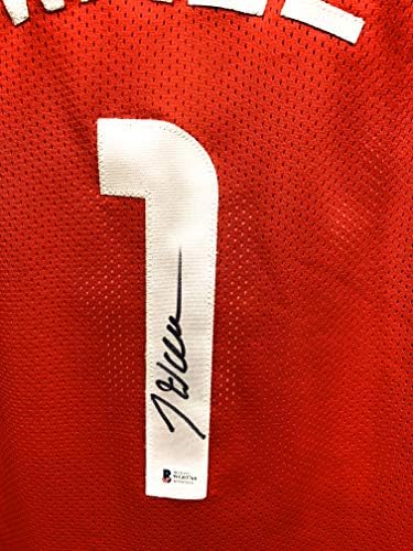 John Wall Houston Rockets assinou autógrafo Jersey Red Beckett testemunhou certificado