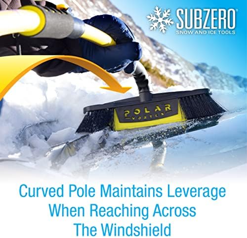 SubZero 14180 48 Ultimate Polar Vortex Crossover Snowbroom com cabeça giratória e raspador integrado