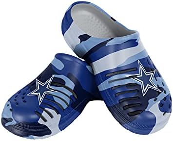 Foco Mens NFL logotipo do jardim sandálias de água sapatos de chinelos de chinelos