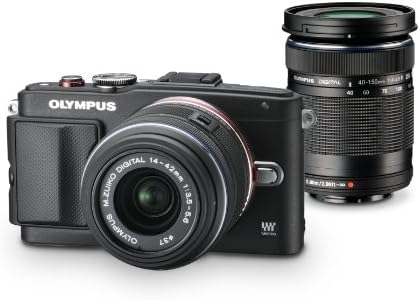 Olympus Slr E-PL6 sem espelho com ED 14-42mm f/3.5-5.6 EZ e ED 40-150mm f/4.0-5.6 Kit de lente-versão internacional