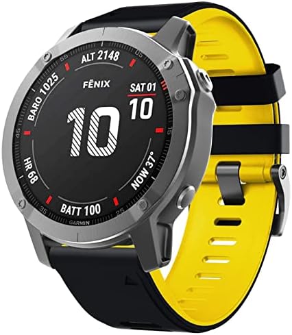 Ankang 26mm 22mm Silicone Redunda RELUMENTO RELUMENTO PARA GARMIN FENIX 7 7X 6X 6X PRO 5X 3 3HR EasyFit WatchBand para Garmin Fenix