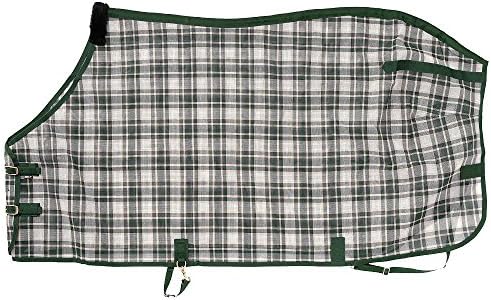 Tough 1 PVC revestido com malha Tri-Shield Fly Sheet, Hunter Green, 78