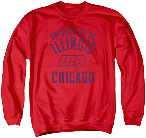 Universidade de Illinois Chicago Oficial One Logo UIC UIC UNissex Adult Crewneck Sweatshirt