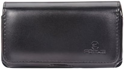Premium Black Horizontal Leation Side Telefone Caso de capa com clipe de cinto giratório para a Verizon Motorola Moto
