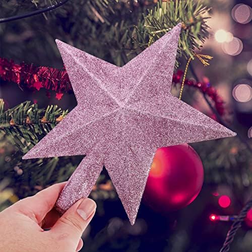 Kesyoo Star Jewelry Stuker Stuffer Treça de Natal Trepa de Christmas Glitter Tree Tree Tree -Provércia Sparetop 3D Estrela