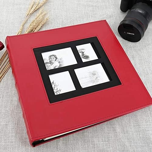 Álbum de fotos do MHYFC segura 4x6 400 páginas páginas de grande capacidade capa de couro fichário de família álbuns de fotos de
