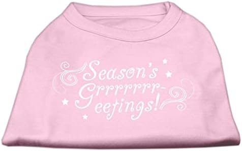 Seasons Saudações Camisa Impressão de tela XS rosa claro