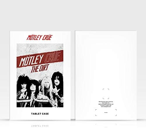 Designs de capa principal licenciados oficialmente Motley Crue Girls Girls Albums Leather Livro da carteira Caso Caso Compatível