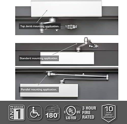 Brinks Comercial-Porta comercial all-in-one para serviço pesado mais próximo, acabamento de alumínio-ajustável do tamanho