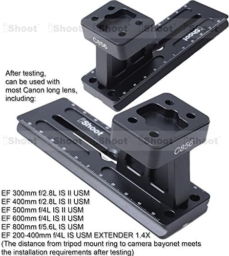 Pé de colarinho de lente Compatível com Canon EF 300mm f/2.8L IS II USM, 200-400mm f/4l é o Usm Extender 1.4x, 400mm f/2.8L IS II USM, ef 500mm f/4l IS II USM, EF 600mm f f/ 4L é II USM, EF 800mm f/5.6L é USM