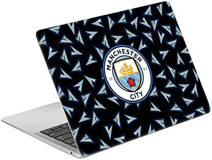 Projetos de estojo principal licenciados oficialmente Manchester City Man City FC Navy azul geométrico Arte Vinil adesivo Decalque de pele Compatível com MacBook Air 13.3 A1932/A2179
