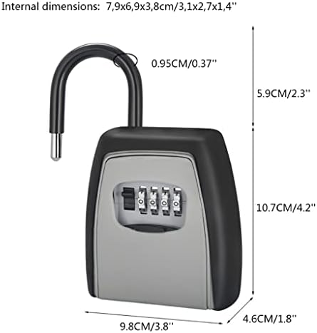 Cofres key segura caixa de trava de chave montada na parede com tampa escondida segura travável para o escritório de garagem